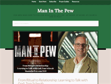 Tablet Screenshot of maninthepew.com